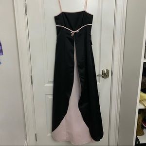 Black and Pink Prom Dress